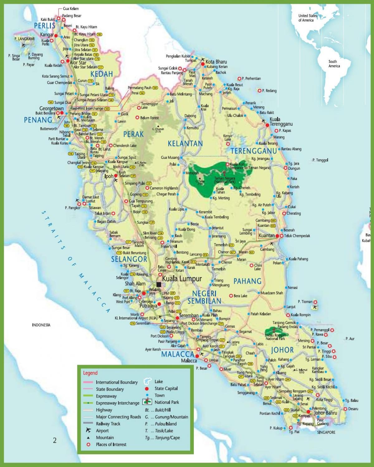 Ядрено-магнитен резонанс карта в Малайзия
