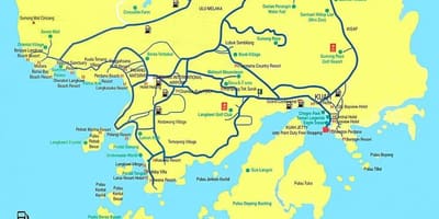 Карта на Малайзия и Langkawi