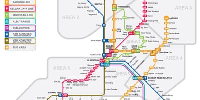 Lrt карта Малайзия 2016